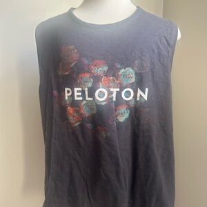 Peloton Gray Crewneck Tee with Red Stitch SMALL